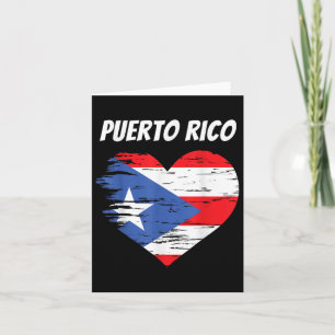 Carte Porto Rico Love Coeur Drapeau Cadeau Porto Rico Ra