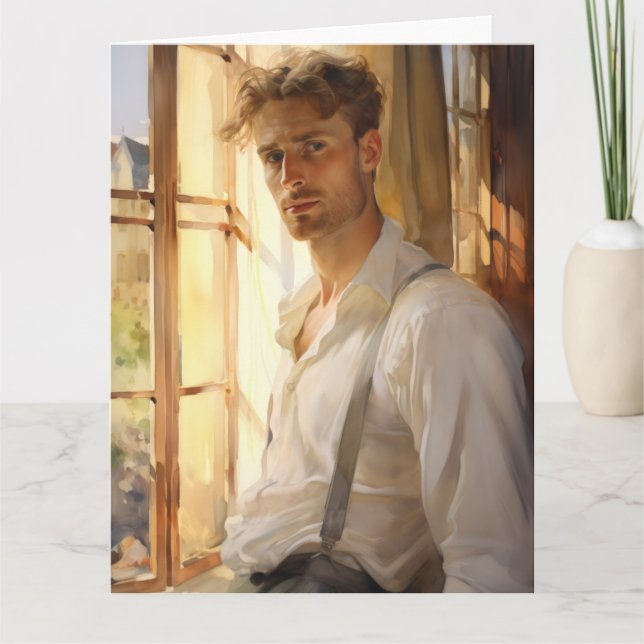 Carte Portrait à contours chaud (Devant)