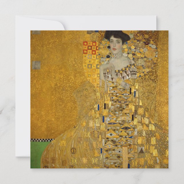 Carte Portrait d'Adele Bloch-Bauer I par Gustav Klimt (Devant)