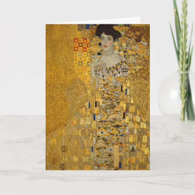 Carte Portrait d'Adele Bloch-Bauer I par Gustav Klimt (Devant)