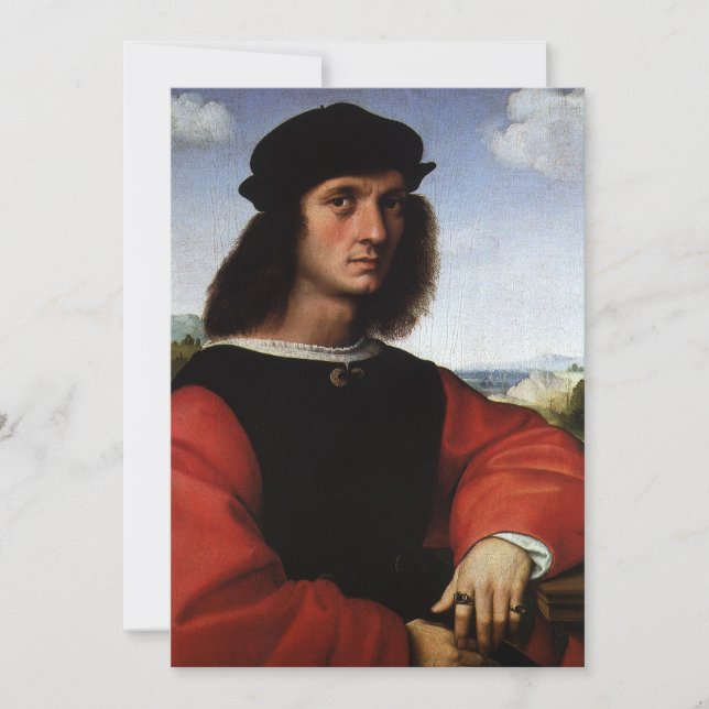 Carte Portrait d'Agnolo Doni par Raphael Sanzio (Devant)