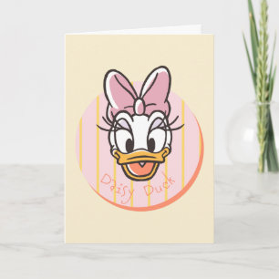 Carte Portrait de Daisy Duck Douce et Ensoleillée