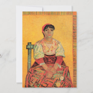 Carte Portrait de femme italienne par Vincent van Gogh