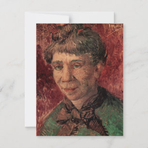 Carte Portrait de femme Madame Tanguy, Vincent van Gogh