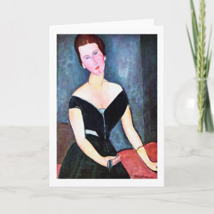 Carte Portrait de femme, Modigliani