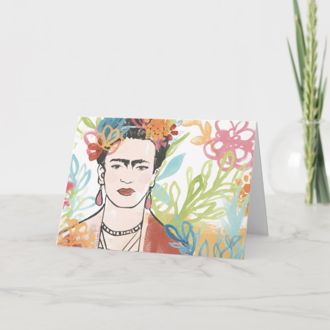 Carte Portrait de Frida Kahlo (Devant)
