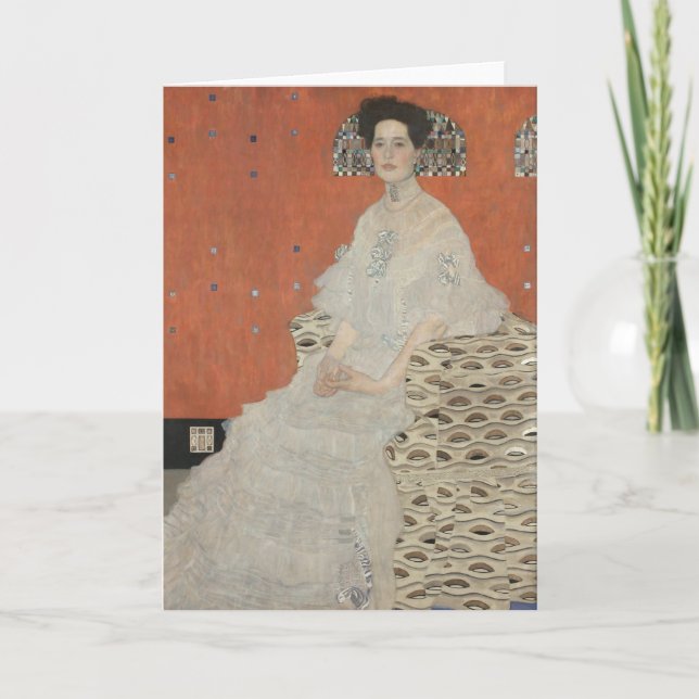 Carte Portrait de Fritza Riedler par Gustav Klimt (Devant)