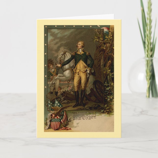 Carte Portrait de George Washington (Devant)