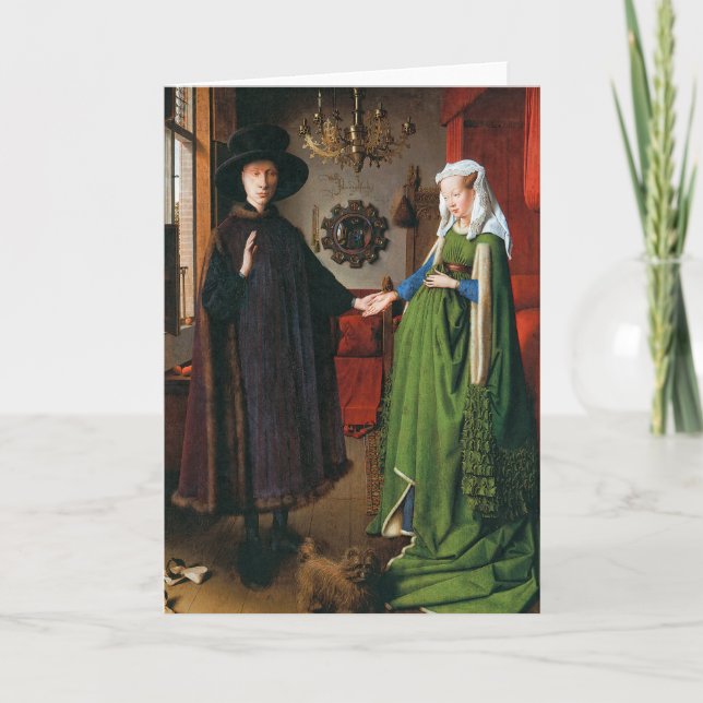 Carte Portrait de Giovanni Arnolfini et son épouse (Devant)