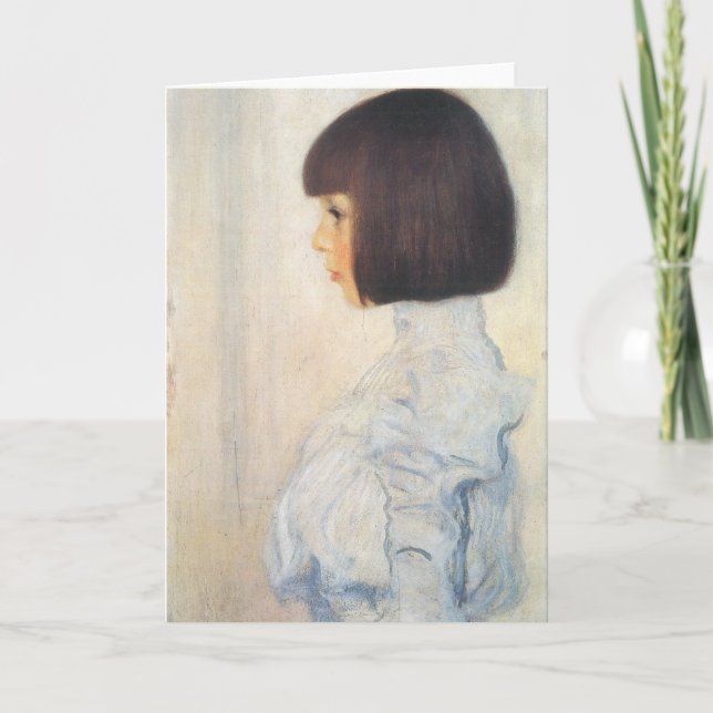 Carte Portrait de Gustav Klimt de Helene Klimt (Devant)