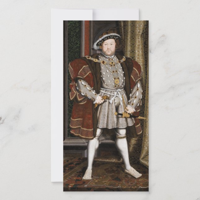 Carte Portrait de Henri VIII (Hans Holbein le jeune) (Devant)