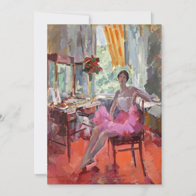 Carte Portrait de la Ballerina Vera Trefilova | Korovin (Devant)