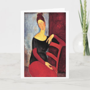 Carte Portrait de la femme de l'artiste, Modigliani