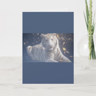 Carte Portrait de la lumière stellaire du tigre blanc