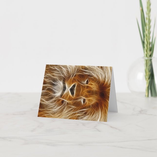 Carte Portrait de Lion (Devant)