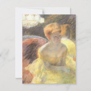 Carte Portrait de Lydia au théâtre par Mary Cassatt