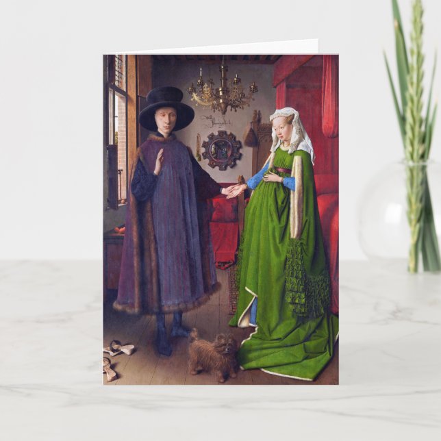 Carte : Portrait de mariage par Jan Van Eyck (Devant)