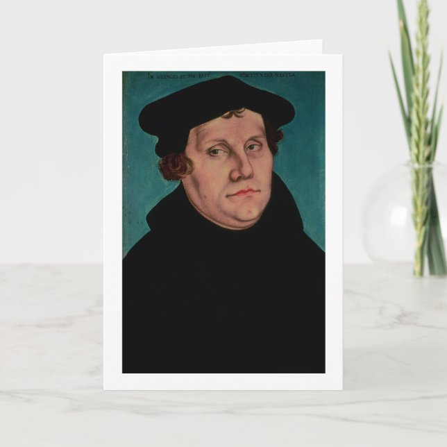 Carte Portrait de Martin Luther, 1529 (Devant)
