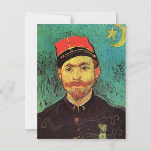 Carte Portrait de Milliet, L'Amant par Vincent van Gogh