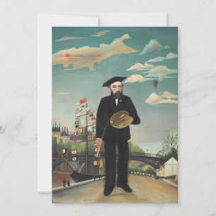 Carte Portrait de moi-même Paysage 1890, Henri Rousseau