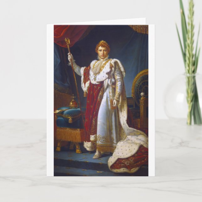Carte Portrait de Napoléon Bonaparte, François Gérard (Devant)