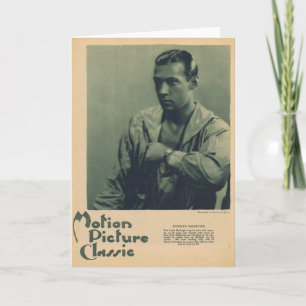 Carte Portrait de Rudolph Valentino