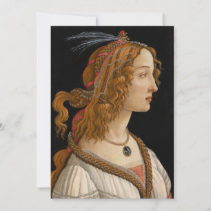 Carte Portrait de Simonetta Vespucci   Botticelli