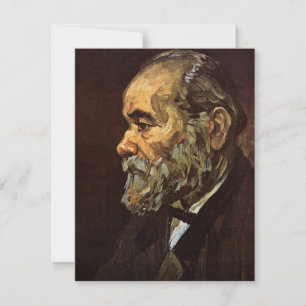 Carte Portrait de vieil homme avec barbe par Vincent van