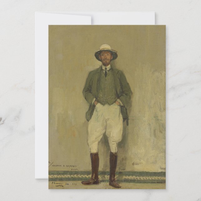 Carte Portrait de Walter B. Harris | Sir John Lavery (Devant)