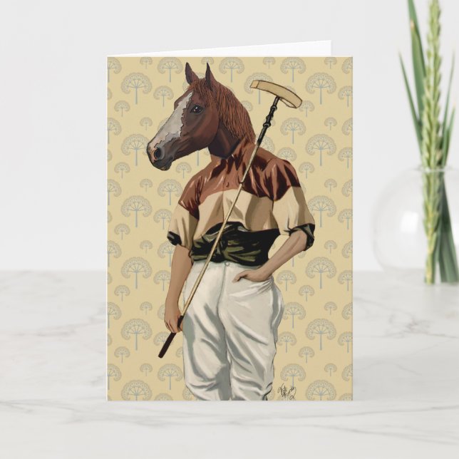 Carte Portrait du cheval Polo (Devant)