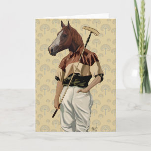 Carte Portrait du cheval Polo