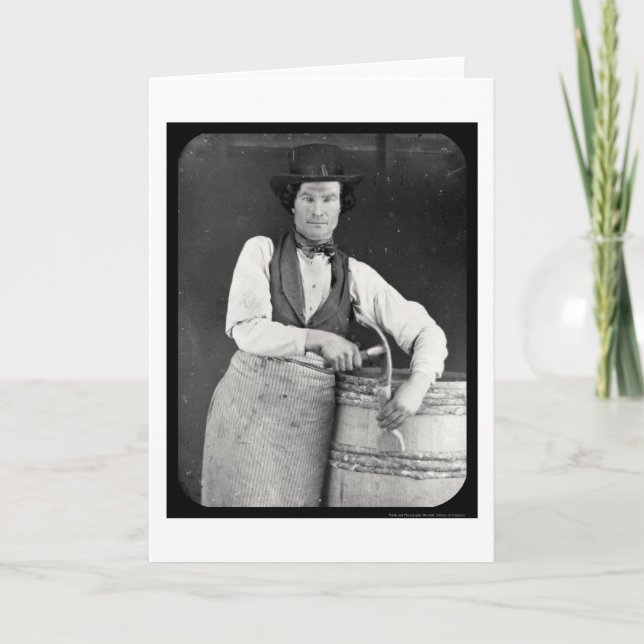 Carte Portrait du daguerréotype 1844 de tonnelier (Devant)