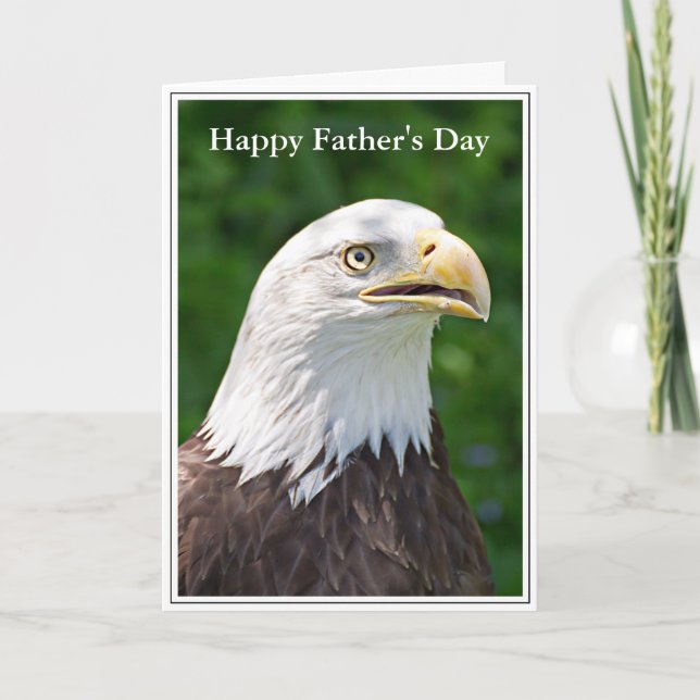 Carte Portrait d'un aigle à tête blanche (Devant)