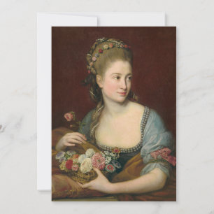 Carte Portrait d'une dame comme Flore   Pompeo Batoni