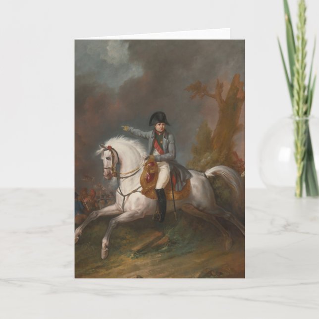 Carte Portrait équestre de Napoléon (Devant)