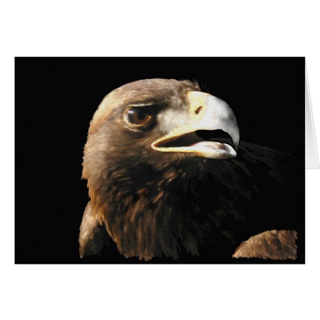 Carte Portrait Golden Eagle (Devant horizontal)