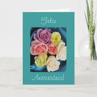 Carte Portugais : Anniversaire de parabens d'Aniversario