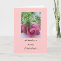Portugais : Anniversaire/Rosa : Parabéns !