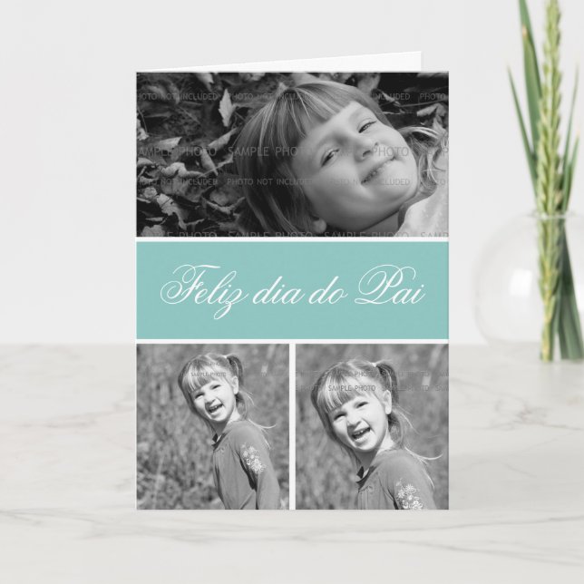 Carte Portugais des figures de salutations de fête des (Devant)