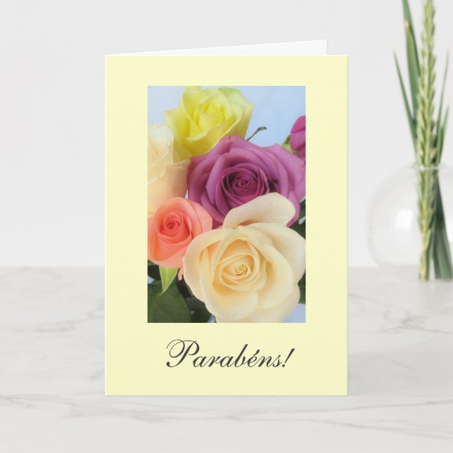 Carte Portugais : Parabens ! Anniversaire (Devant)