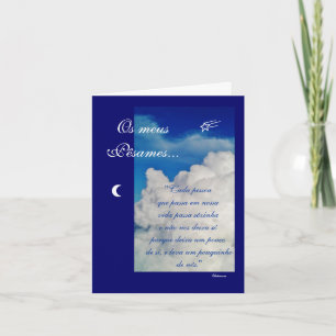 Carte Portugais : Poema : Condolencias