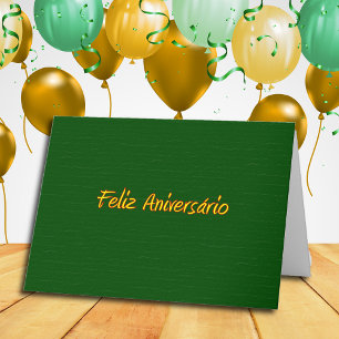 Carte portugaise de joyeux anniversaire
