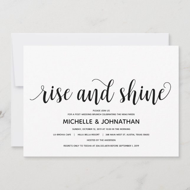 Carte post-faire-part de mariage rustique (Devant)