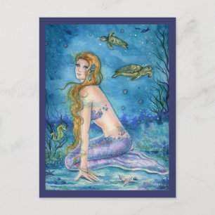 CARTE POST IMAGINAIRE MERMAID