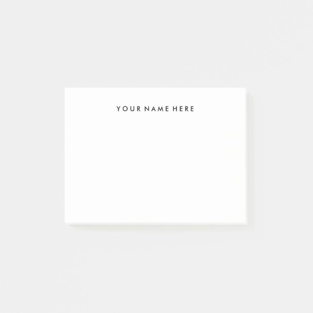 Carte Post-it® personnalisable en noir (Devant)