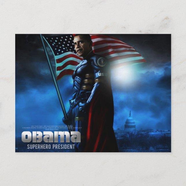 CARTE POST OBAMA (Devant)