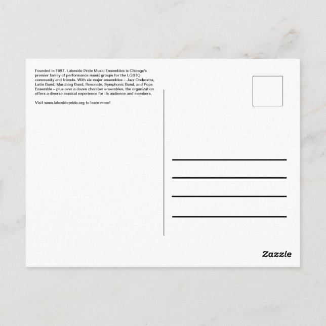 Carte postale (Dos)