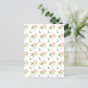 Carte Postale С romantique fleurs de lotus
