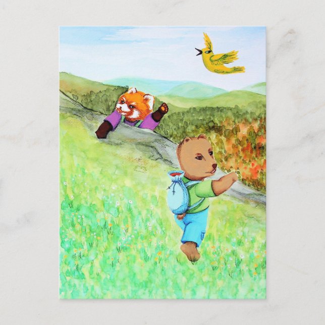 CARTE POSTALE な か よ し の 力 (Devant)