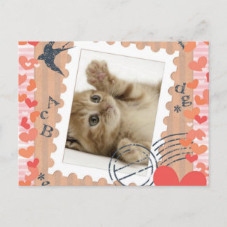 CARTE POSTALE ね こ 切 手